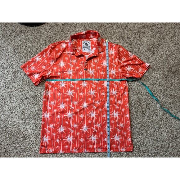SAVAGE TACTICIANS Co. Paradise Palms Performance Polo, short Sleeve shirt, Large - Picture 4 of 7